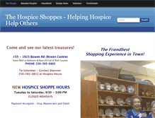 Tablet Screenshot of nanaimohospiceshoppe.com